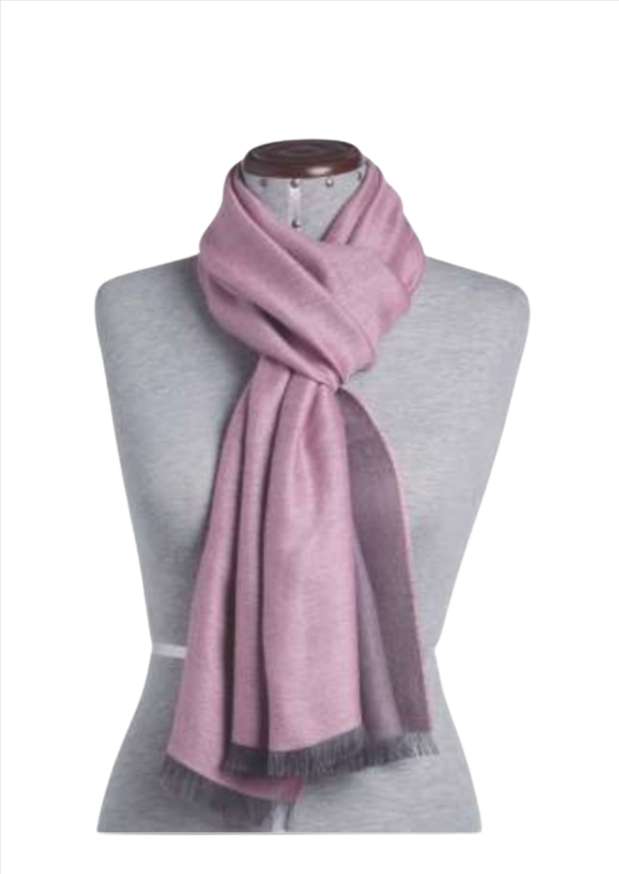 Alpaca reversible solid shawl
